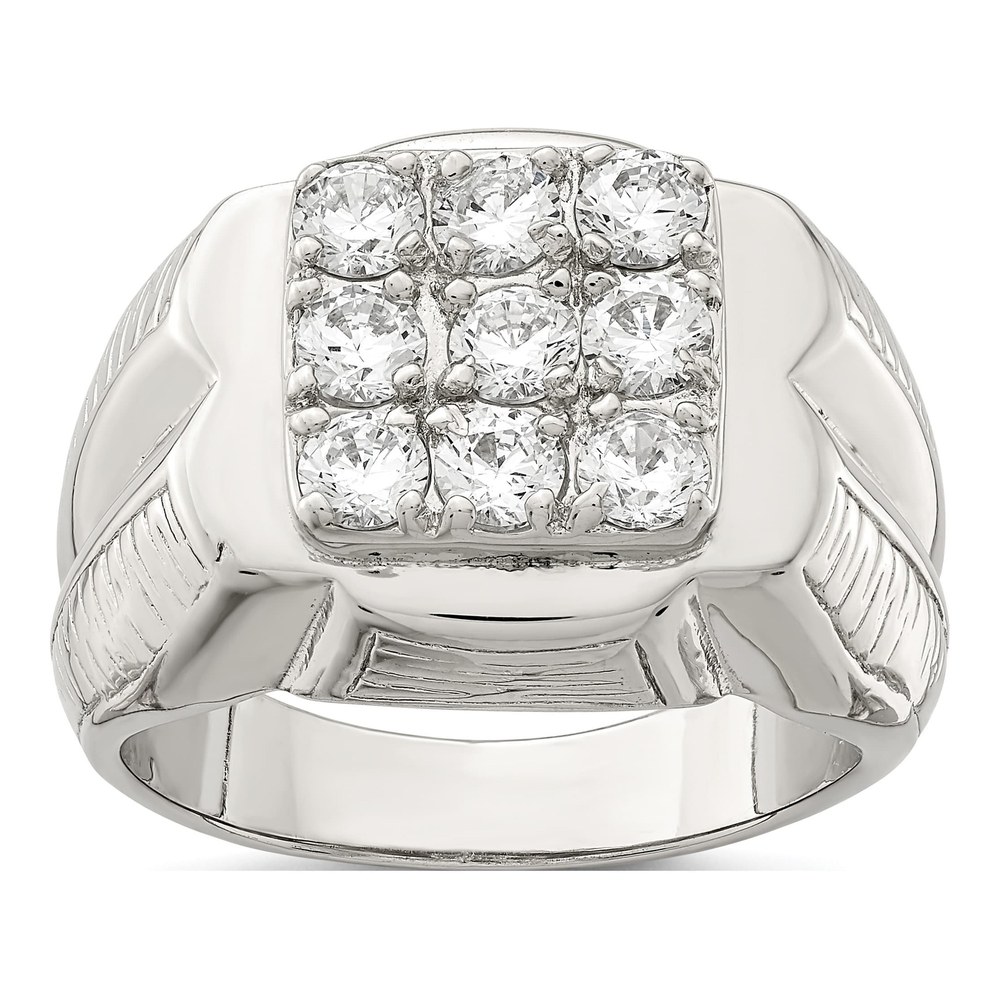 Men's Sterling Silver CZ Ring