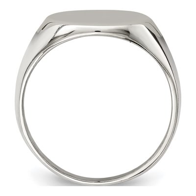 Men's Sterling Silver Signet Ring – view 3