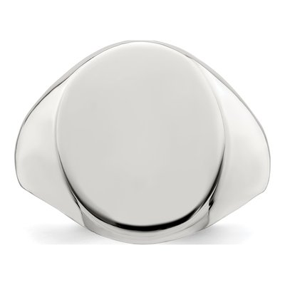 Men's Sterling Silver Signet Ring – view 6