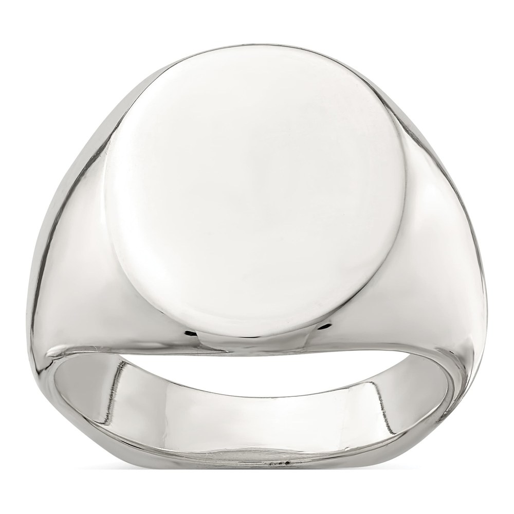 Men's Sterling Silver Open Back Signet Ring