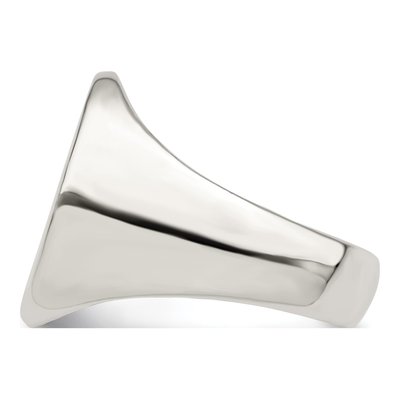 Men's Sterling Silver Signet Ring – view 4