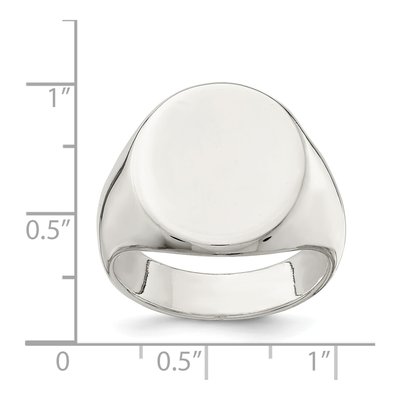 Men's Sterling Silver Signet Ring – view 5