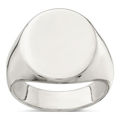 Men's Sterling Silver Signet Ring