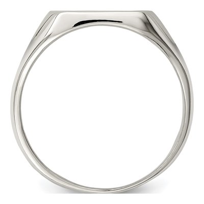 Men's Sterling Silver Signet Ring – view 3