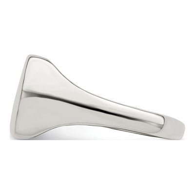Men's Sterling Silver Signet Ring – view 4