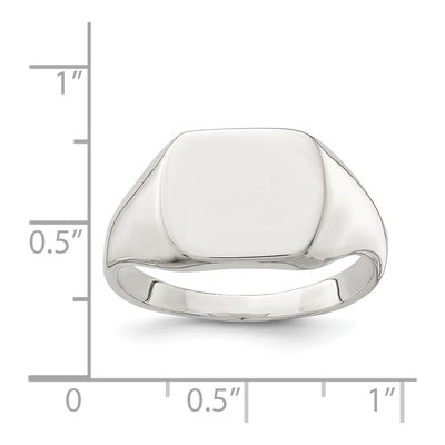 Men's Sterling Silver Signet Ring – view 5