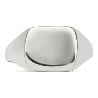 Men's Sterling Silver Signet Ring – view 6