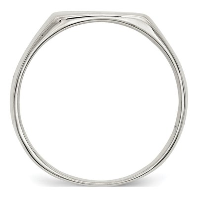 Men's Sterling Silver Signet Ring – view 3