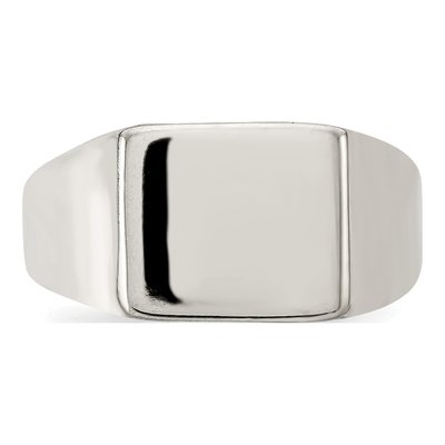 Men's Sterling Silver Signet Ring – view 6