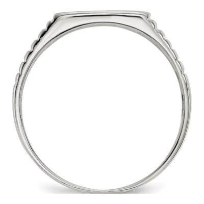 Men's Sterling Silver Signet Ring – view 3