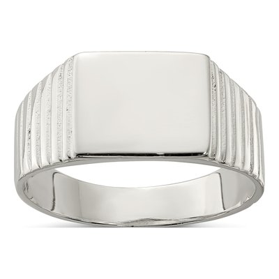 Men's Sterling Silver Signet Ring