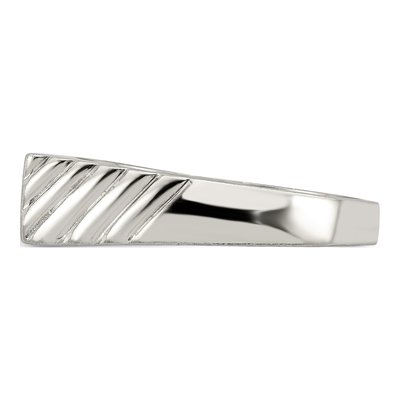 Men's Sterling Silver Signet Ring – view 4