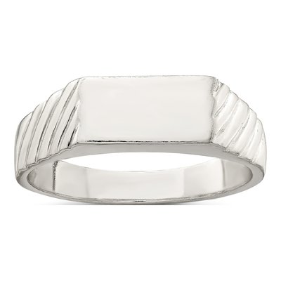 Men's Sterling Silver Signet Ring