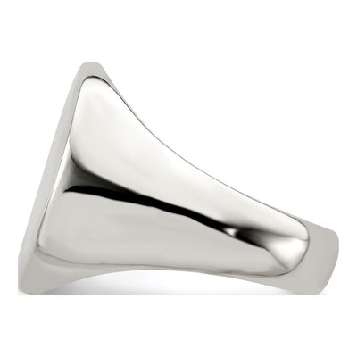 Men's Sterling Silver Signet Ring – view 4
