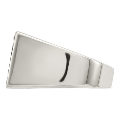 Men's Sterling Silver Onyx & CZ Ring – view 5