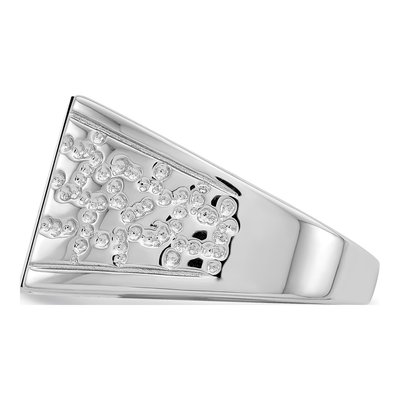 Men's Sterling Silver Onyx Ring – view 5