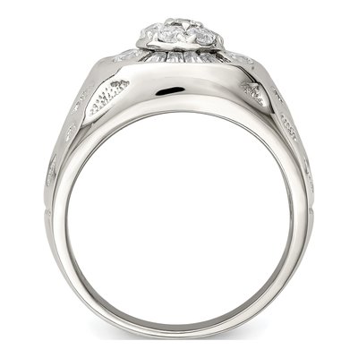 Men's Sterling Silver CZ Ring – view 3