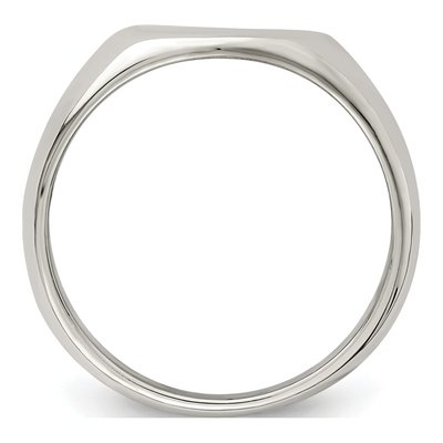 Sterling Silver Heart Signet Ring – view 3