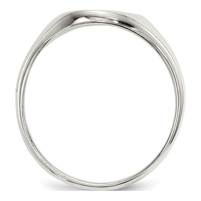 Men's Sterling Silver Signet Ring – view 3