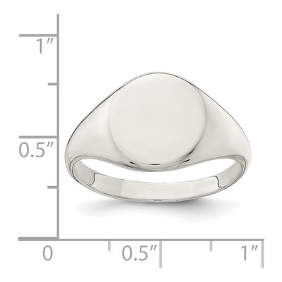 Men's Sterling Silver Signet Ring – view 5