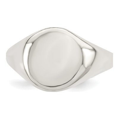 Men's Sterling Silver Signet Ring – view 6