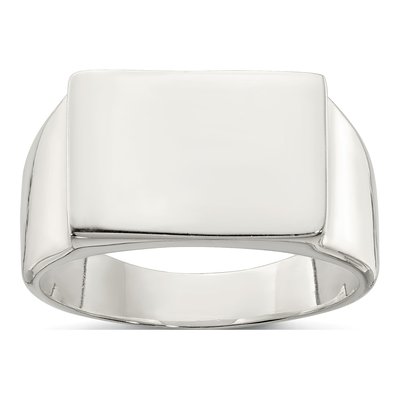Men's Sterling Silver Signet Ring
