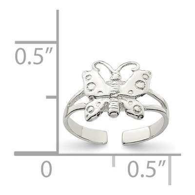 Sterling Silver Fancy Toe Ring – view 4