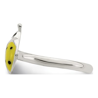 Sterling Silver Enameled Bug Toe Ring – view 5