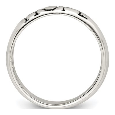 Sterling Silver Antiqued Hope Ring – view 2