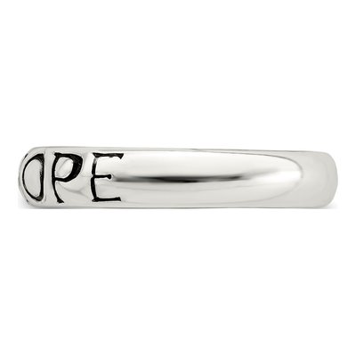 Sterling Silver Antiqued Hope Ring – view 3