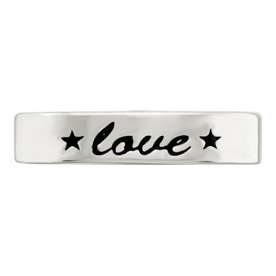 Sterling Silver Antiqued Love Ring – view 6