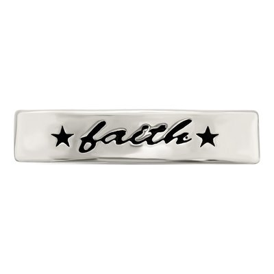 Sterling Silver Antiqued Faith Ring – view 6