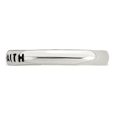 Sterling Silver Antiqued Faith Ring – view 4