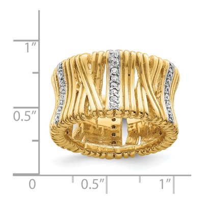 Sterling Silver CZ Wrapped Ring – view 4