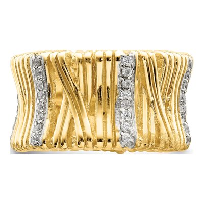 Sterling Silver CZ Wrapped Ring – view 5
