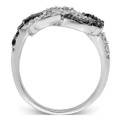 Sterling Silver CZ Love Knot Ring – view 3