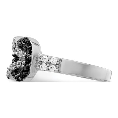 Sterling Silver CZ Love Knot Ring – view 5