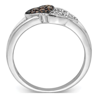 Sterling Silver CZ Heart Ring – view 2