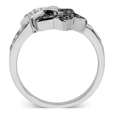 Sterling Silver CZ Star Ring – view 3