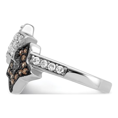 Sterling Silver CZ Star Ring – view 4