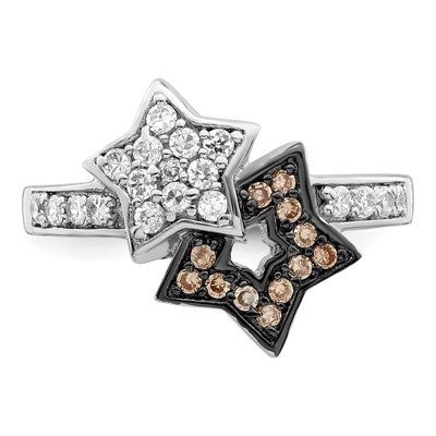 Sterling Silver CZ Star Ring – view 6