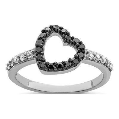 Sterling Silver CZ Heart Ring