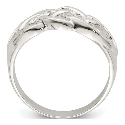 Sterling Silver Celtic Weave Ring – view 3