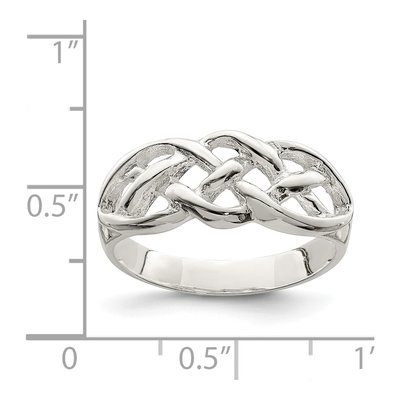 Sterling Silver Celtic Weave Ring – view 5