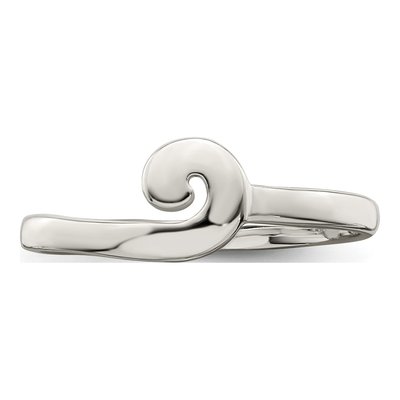 Sterling Silver Swirl Ring – view 6