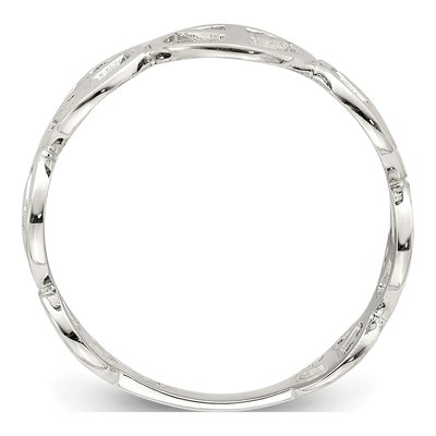 Sterling Silver Peace Ring – view 3