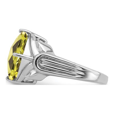 Sterling Silver Lemon Quartz Lemon Ring – view 3