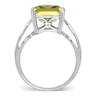 Sterling Silver Lemon Quartz Lemon Ring – view 2