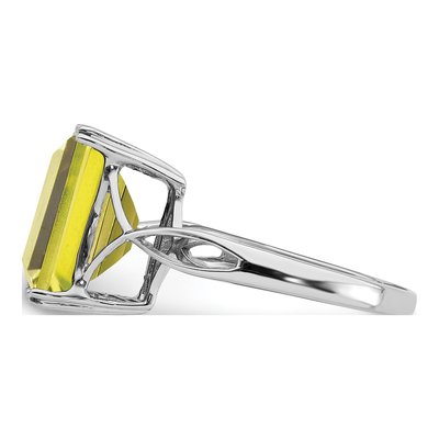 Sterling Silver Lemon Quartz Lemon Ring – view 4