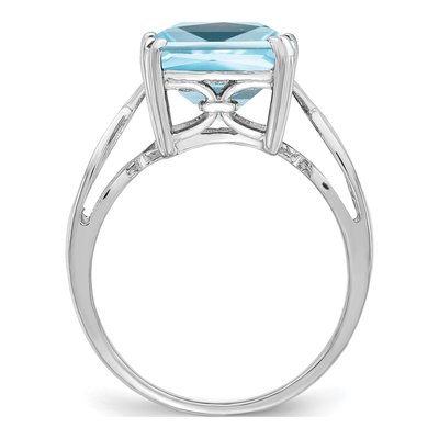 Sterling Silver Sky Blue Topaz Ring – view 2